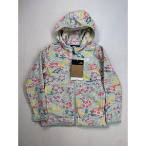 The North Face Little Kids’ Glacier Full-Zip Fleece Hoodie Muted Pine Folk NWT 5